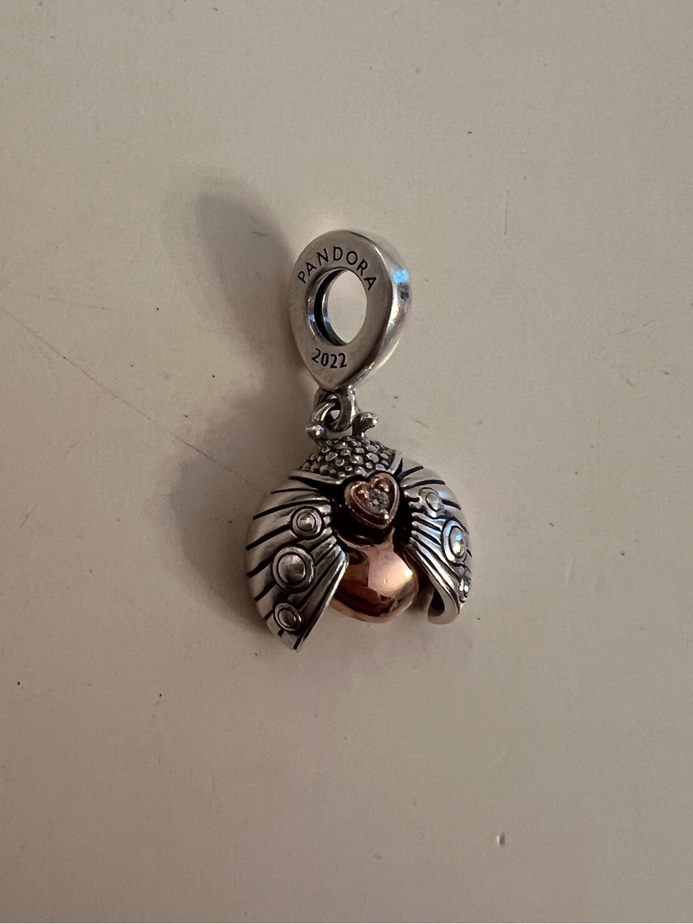 Pandora two tone lady bug 2022 exclusive authentic will ship in Pandora gift box
